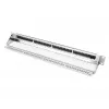 DIGITUS Modular Galvanisiertes Patch Panel - geschirmt 24-Port 24-Port blank 1U Rackmontage schwarz RAL 9005
