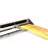 DIGITUS Modular Galvanisiertes Patch Panel - geschirmt 24-Port 24-Port blank 1U Rackmontage schwarz RAL 9005