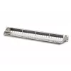 DIGITUS Modular Galvanisiertes Patch Panel - geschirmt 24-Port 24-Port blank 1U Rackmontage schwarz RAL 9005