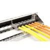 DIGITUS Modular Galvanisiertes Patch Panel - geschirmt 24-Port 24-Port blank 1U Rackmontage schwarz RAL 9005