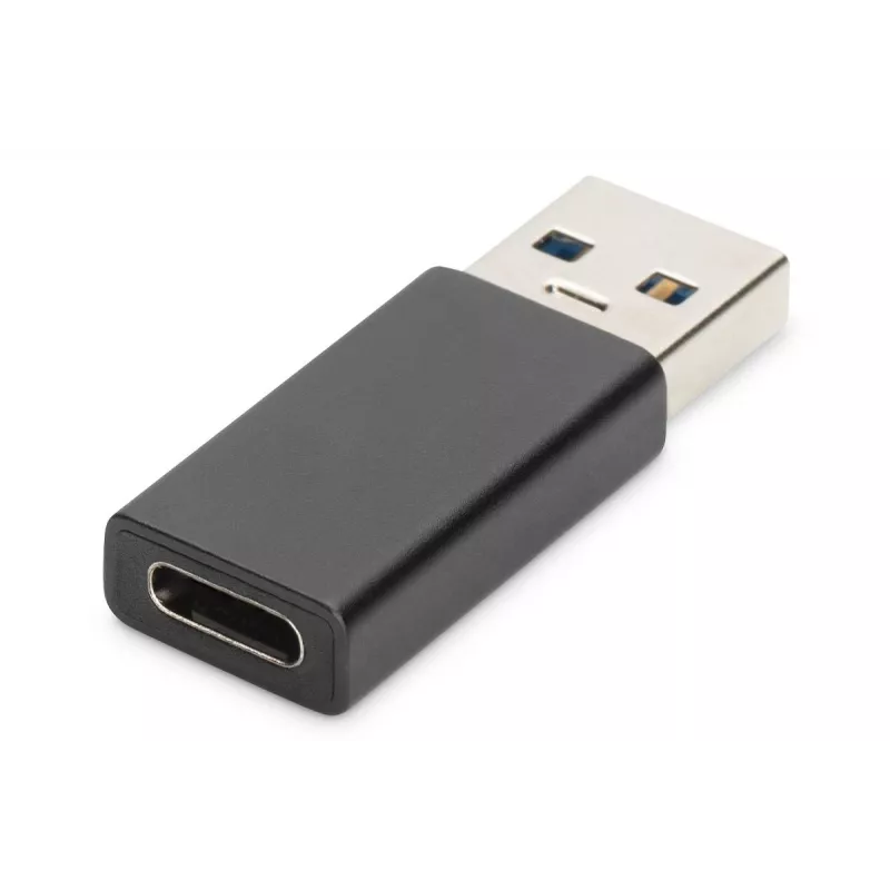 DIGITUS USB Typ-C Adapter, Typ A auf C M/F, 3A, 5GB, 3.0 Version, schwarz
