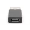 DIGITUS USB Typ-C Adapter, Typ A auf C M/F, 3A, 5GB, 3.0 Version, schwarz