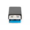 DIGITUS USB Typ-C Adapter, Typ A auf C M/F, 3A, 5GB, 3.0 Version, schwarz