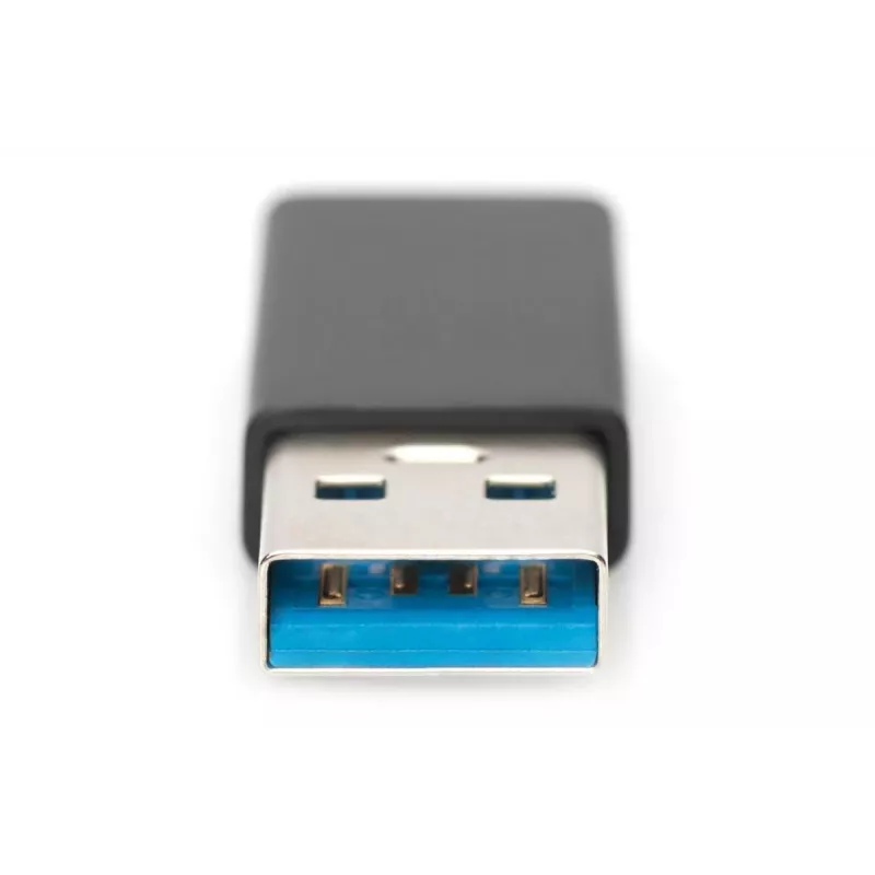 DIGITUS USB Typ-C Adapter, Typ A auf C M/F, 3A, 5GB, 3.0 Version, schwarz