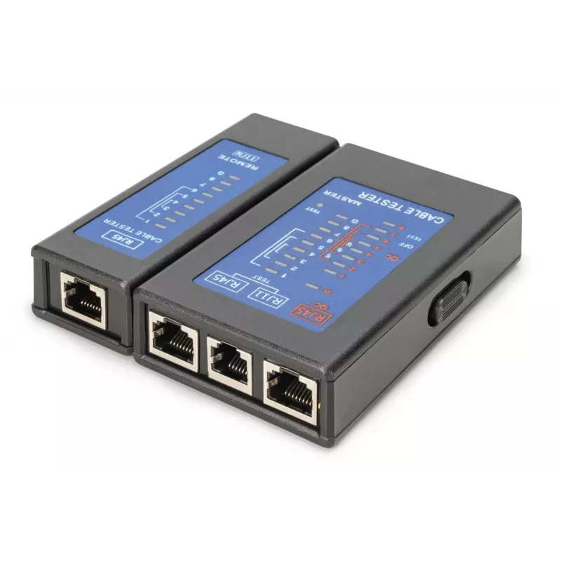 DIGITUS Kabeltester - Einseitiger Tester PoE-Tester mit Koffer