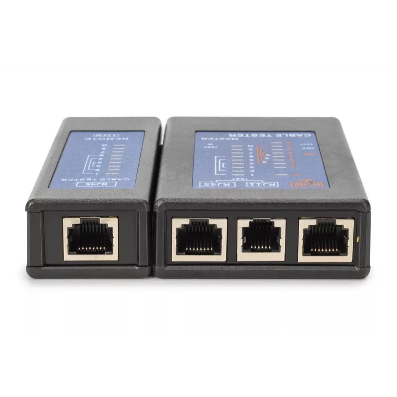 DIGITUS Kabeltester - Einseitiger Tester PoE-Tester mit Koffer