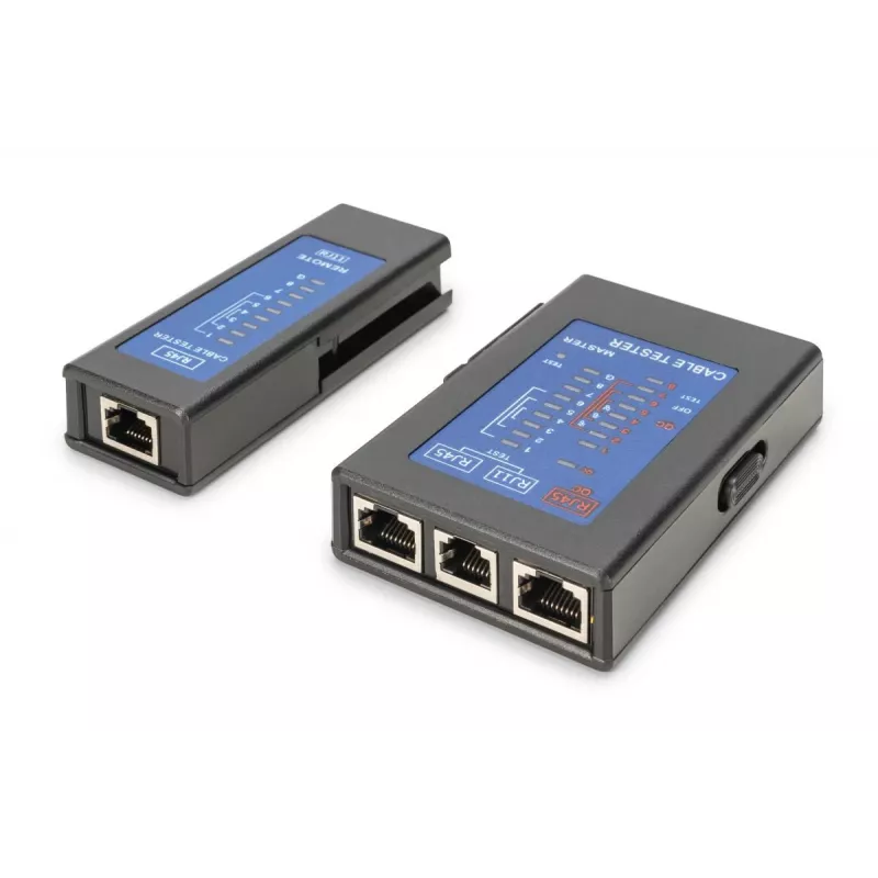 DIGITUS Kabeltester - Einseitiger Tester PoE-Tester mit Koffer