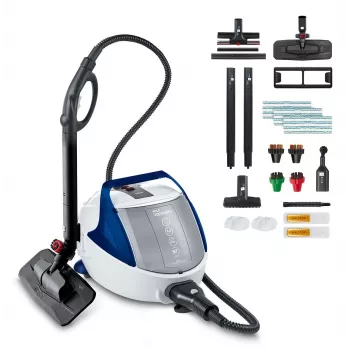 Polti Pro 100 Eco Power Zylinder-Dampfreiniger 1900 W Schwarz, Blau, Weiß