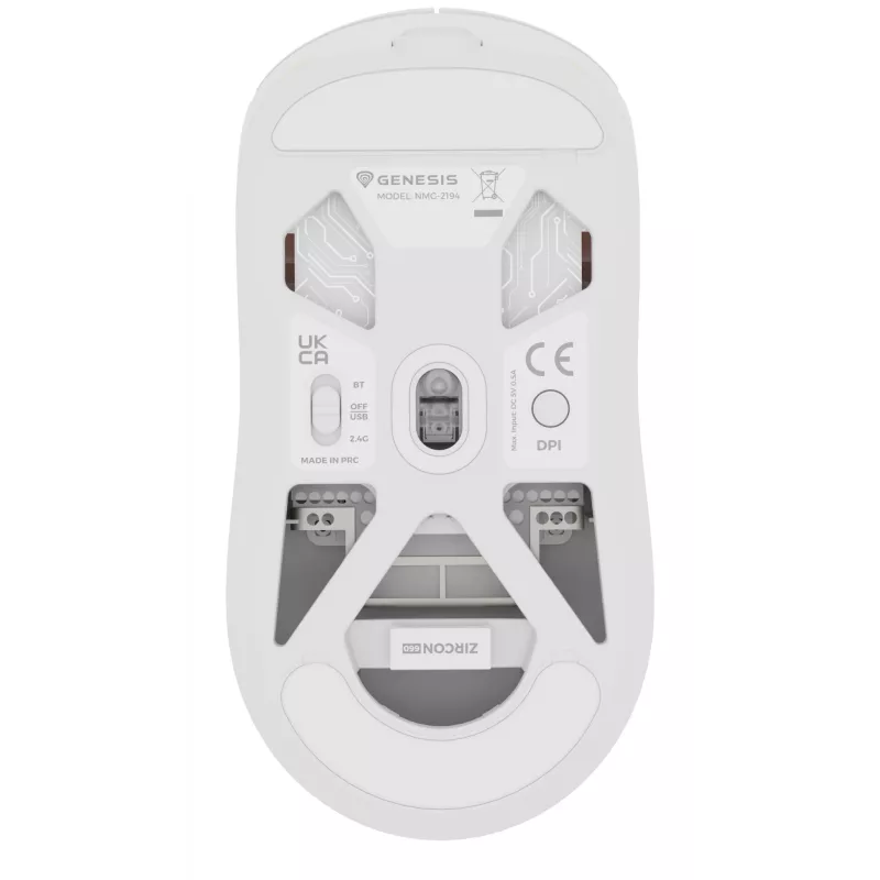 GENESIS NMG-2194 Maus Gaming Beidhändig Bluetooth + USB Typ-C Optisch 26000 DPI