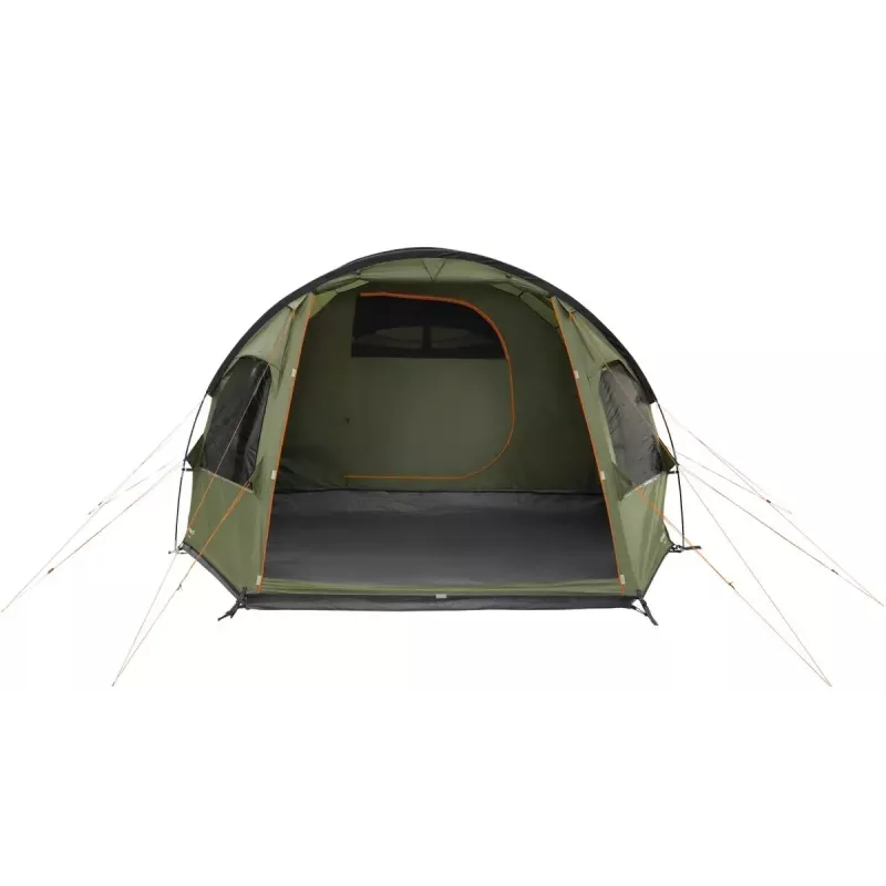 Fünf-Personen-Zelt easy camp Hidra 5, grün — Familiencamping, gemeinsamer Innenraum, wetterbeständig