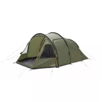 Fünf-Personen-Zelt easy camp Hidra 5, grün — Familiencamping, gemeinsamer Innenraum, wetterbeständig