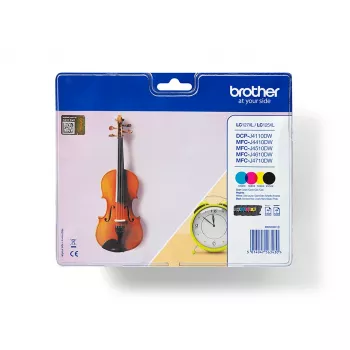 Brother LC127XLVALBP Tintenpatrone 4 Stück Original Schwarz, Cyan, Magenta, Gelb