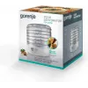 Dörrautomat Gorenje FDK 24 DW — transparent weiß, Ø31 cm Rost, 240 W, max 70°C