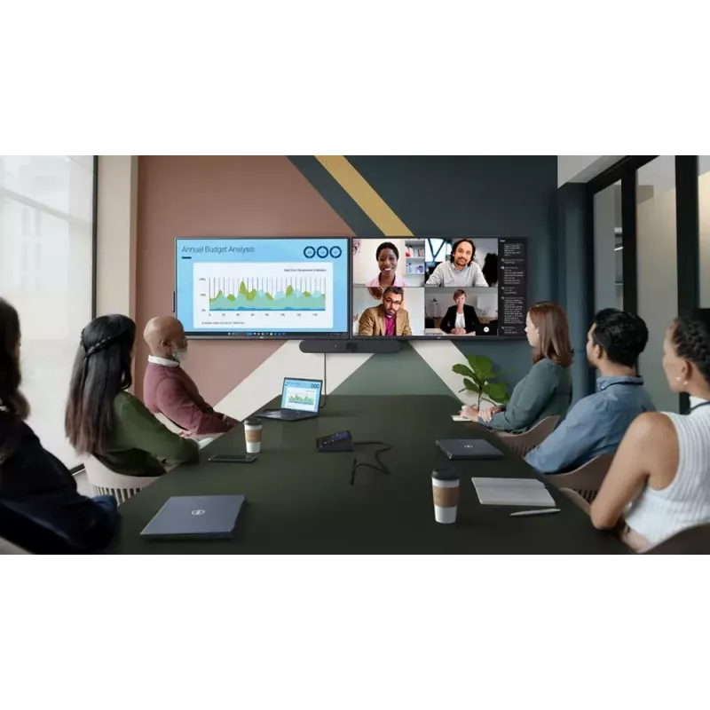 DELL P5525QC Digital Signage Flachbildschirm 138,8 cm (54,6 Zoll) LCD 400 cd/m² 4K Ultra HD Schwarz