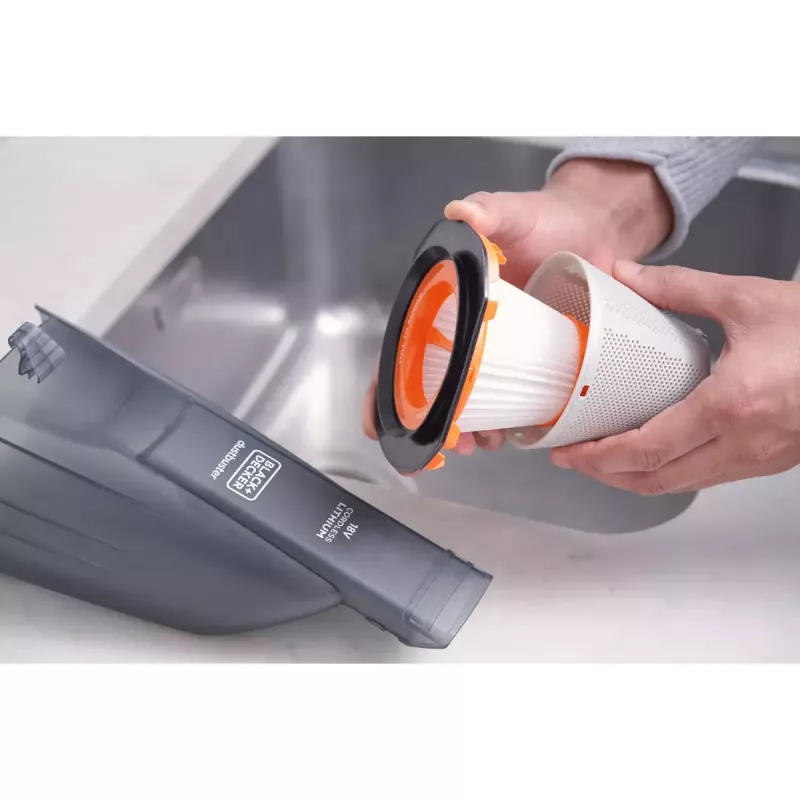 Handstaubsauger Schwarz & Decker BCHV001B kompakt leicht mit waschbarem Filter und Ladestation