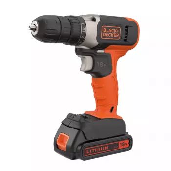 Akkuschrauber Schwarz & Decker BCD001C1, 18 V, Li‑Ion 1,5 Ah, orange/schwarz