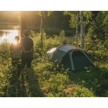 Zelt Outwell Earth 2 – 2-Personen, kompaktes Zweimann-Campingzelt, Grün