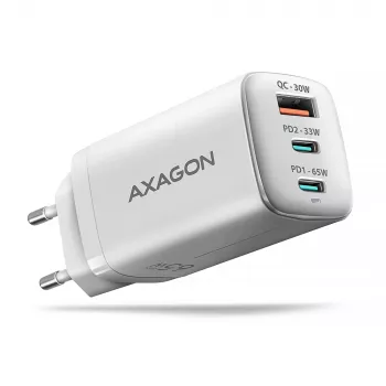 Axagon ACU-DPQ65W PD3.0 & QC4+ 3x AUSGÄNGE Wandladegerät 65W