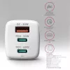 Axagon ACU-DPQ65W PD3.0 & QC4+ 3x AUSGÄNGE Wandladegerät 65W
