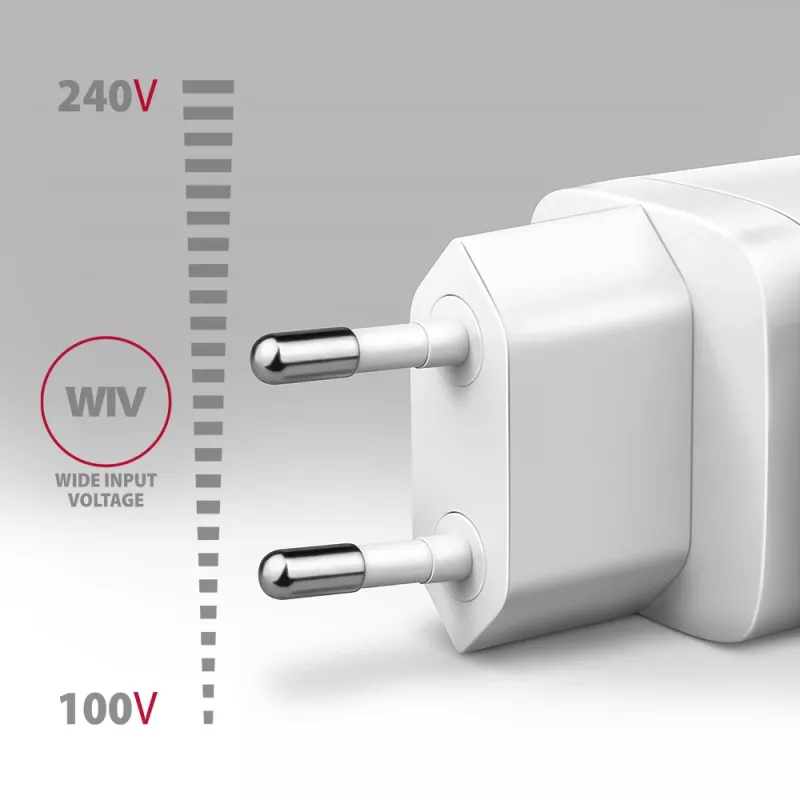 Wandladegerät Axagon ACU-PD30W 1x QC3.0/AFC/FCP/PD Type-C 30W Weiß