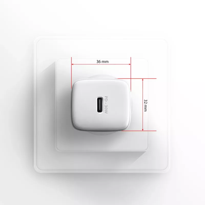 Wandladegerät Axagon ACU-PD30W 1x QC3.0/AFC/FCP/PD Type-C 30W Weiß