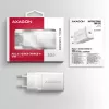 Wandladegerät Axagon ACU-PD30W 1x QC3.0/AFC/FCP/PD Type-C 30W Weiß