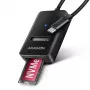 Axagon ADM2-CM USB-C Adapter M.2 NVMe SATA 10Gbps Schwarz