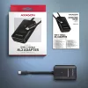 Axagon ADM2-CM USB-C Adapter M.2 NVMe SATA 10Gbps Schwarz