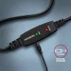 Axagon ADR-210B aktives Verbindungs-/Repeaterkabel USB 2.0 A-Stecker auf B-Stecker, 10 m