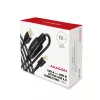 Axagon ADR-210B aktives Verbindungs-/Repeaterkabel USB 2.0 A-Stecker auf B-Stecker, 10 m