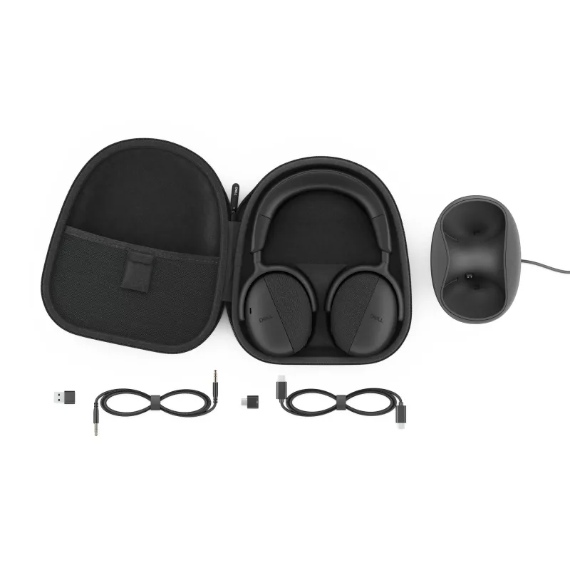 DELL Pro Premium Wireless ANC Headset - WL7024, Kabelgebunden & Kabellos, Telefonate/Musik, 20 - 20000 Hz, 297 g, Headset, Schwarz