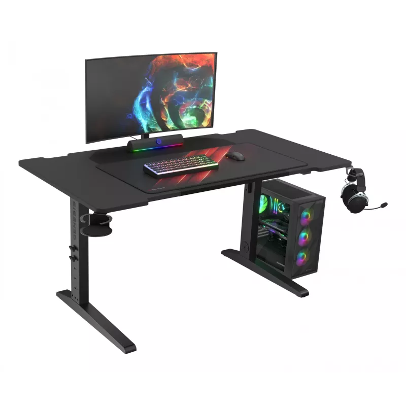 Gerader Computertisch GENESIS NDS-2249 Schwarz MDF 140x75cm