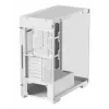 PC-Gehäuse DeepCool CG580 WH Weiß — ATX/mATX/ITX, gehärtetes Glas, unterstützt 120/140 mm Lüfter, 3,5 Zoll×2, 2,5 Zoll×3, USB 3.2 Gen1
