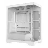 PC-Gehäuse DeepCool CG580 WH Weiß — ATX/mATX/ITX, gehärtetes Glas, unterstützt 120/140 mm Lüfter, 3,5 Zoll×2, 2,5 Zoll×3, USB 3.2 Gen1