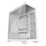 PC-Gehäuse DeepCool CG580 WH Weiß — ATX/mATX/ITX, gehärtetes Glas, unterstützt 120/140 mm Lüfter, 3,5 Zoll×2, 2,5 Zoll×3, USB 3.2 Gen1