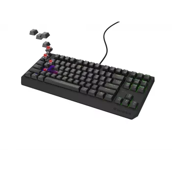 GENESIS Thor 230 TKL Tastatur Gaming USB + RF Wireless + Bluetooth QWERTY Schwarz