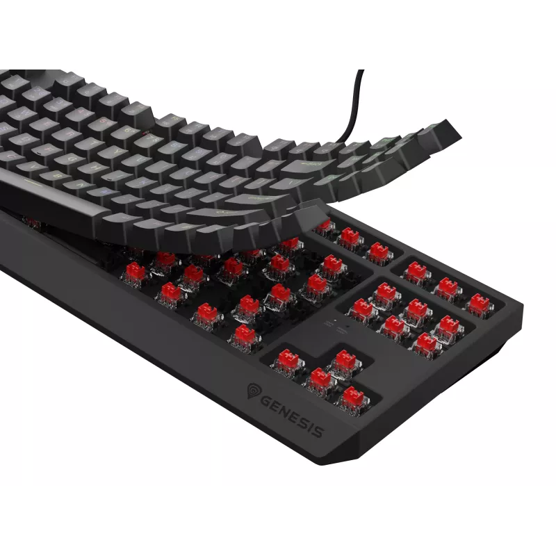 GENESIS Thor 230 TKL Tastatur Gaming USB + RF Wireless + Bluetooth QWERTY Schwarz