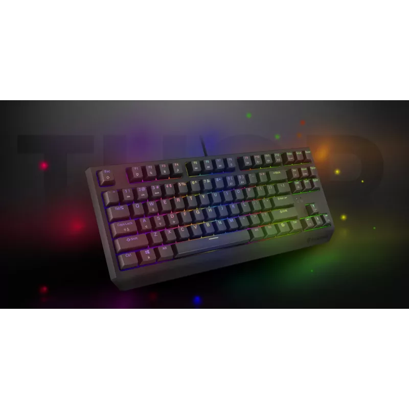 GENESIS Thor 230 TKL Tastatur Gaming USB + RF Wireless + Bluetooth QWERTY Schwarz
