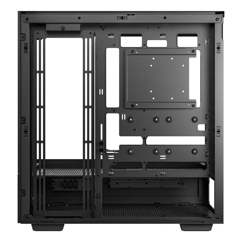 PC-Gehäuse DeepCool CH690 DIGITAL Tower Schwarz — ATX/Micro-ATX/Mini-ITX, LCD-Anzeige, 3x2,5 Zoll + 1x3,5 Zoll Schächte, bis zu 450 mm GPU, 182 mm CPU-Kühler