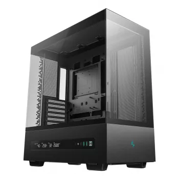 PC-Gehäuse DeepCool CH690 DIGITAL Tower Schwarz — ATX/Micro-ATX/Mini-ITX, LCD-Anzeige, 3x2,5 Zoll + 1x3,5 Zoll Schächte, bis zu 450 mm GPU, 182 mm CPU-Kühler