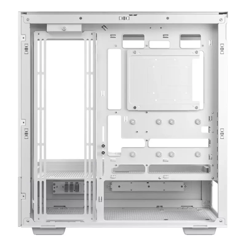 PC-Gehäuse DeepCool CH690 Tower White — ATX/microATX-Unterstützung, LCD-Display, 3x 2,5-Zoll-Schächte, 1x 3,5-Zoll, GPU bis 450 mm, CPU-Kühlerhöhe 182 mm
