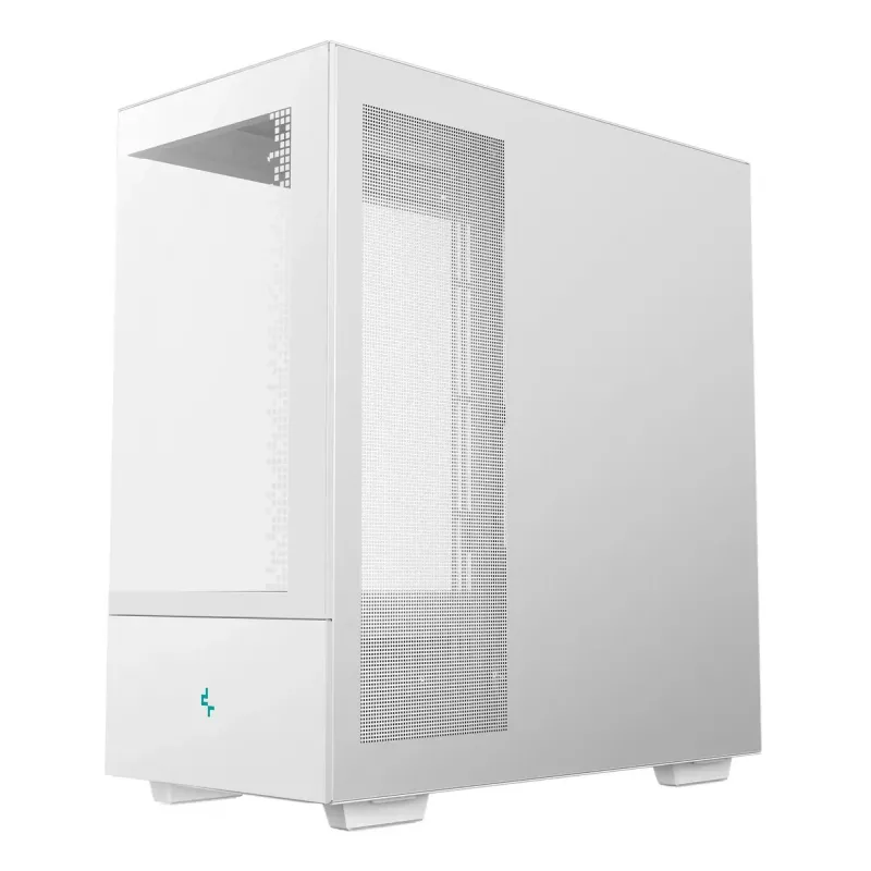 PC-Gehäuse DeepCool CH690 Tower White — ATX/microATX-Unterstützung, LCD-Display, 3x 2,5-Zoll-Schächte, 1x 3,5-Zoll, GPU bis 450 mm, CPU-Kühlerhöhe 182 mm