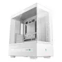 PC-Gehäuse DeepCool CH690 Tower White — ATX/microATX-Unterstützung, LCD-Display, 3x 2,5-Zoll-Schächte, 1x 3,5-Zoll, GPU bis 450 mm, CPU-Kühlerhöhe 182 mm