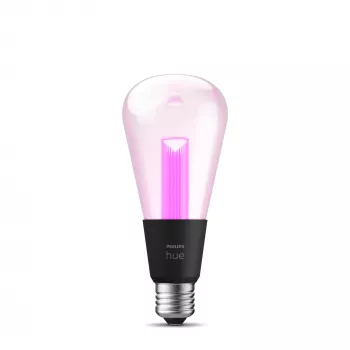 Philips Hue White and Colour Ambience ST72 – E27 Smart Bulb, Bluetooth/Zigbee, LED, E27, ST72, 2000 K, 6500 K