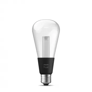 Philips Hue White and Colour Ambience ST72 – E27 Smart Bulb, Bluetooth/Zigbee, LED, E27, ST72, 2000 K, 6500 K
