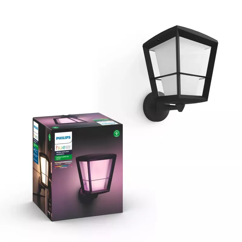 Smart-Wandleuchte Philips Hue White and Colour Ambience Econic Außenwandleuchte
