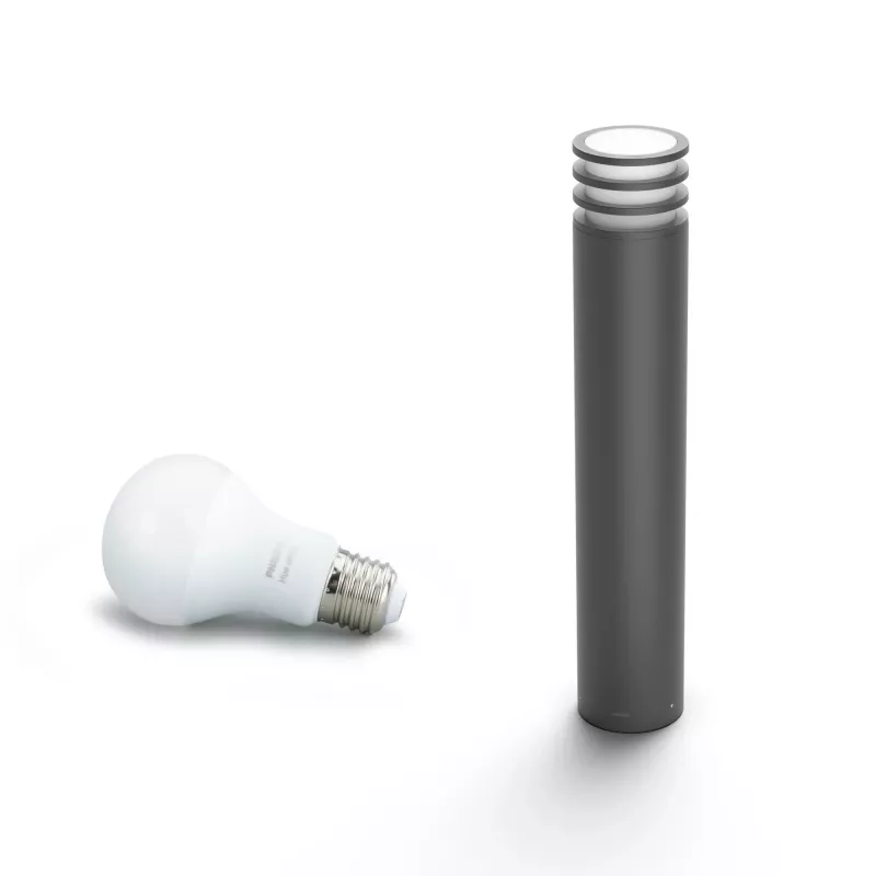Smart Sockelleuchte Philips Hue White Lucca Außenpfosten 1740393P0
