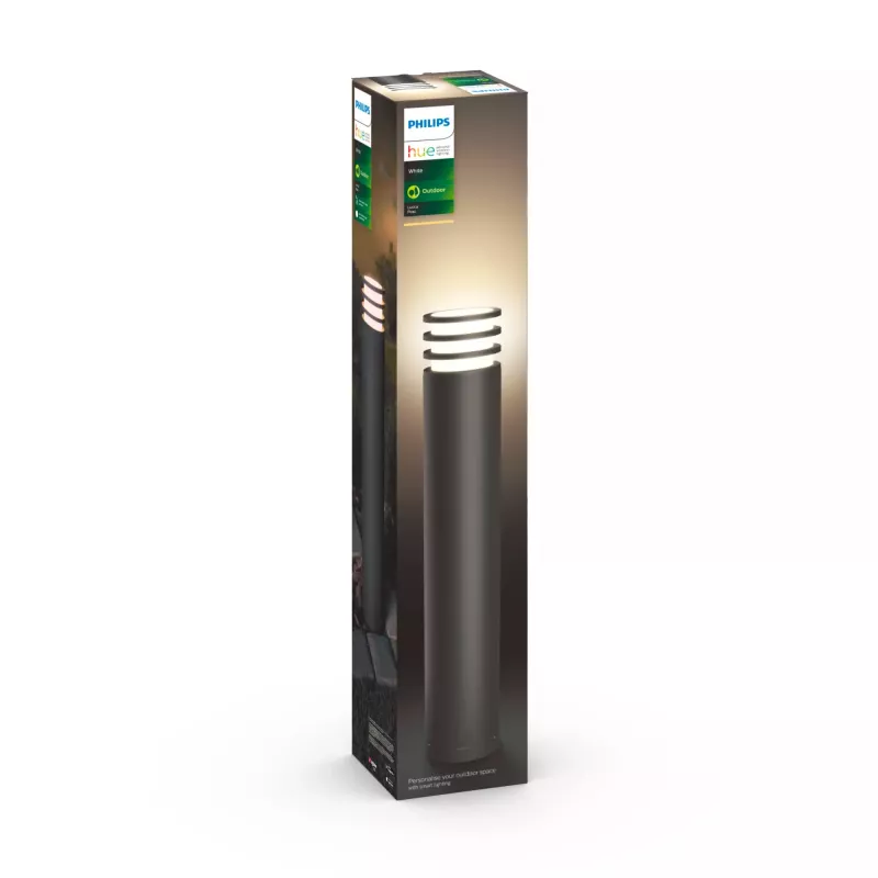 Smart Sockelleuchte Philips Hue White Lucca Außenpfosten 1740393P0
