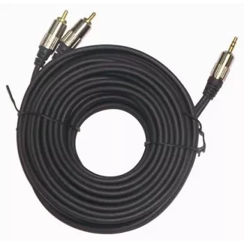 GEMBIRD 3,5-mm-Stereo auf 2xRCA-Stecker, 1,5 m Kabel - vergoldete Anschlüsse