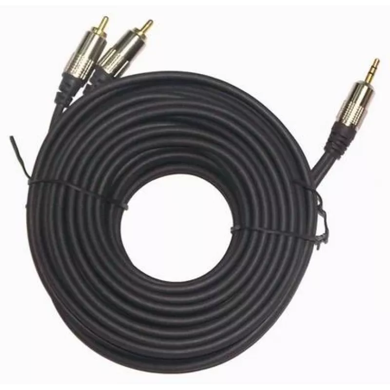 GEMBIRD 3,5-mm-Stereo auf 2xRCA-Stecker, 1,5 m Kabel - vergoldete Anschlüsse